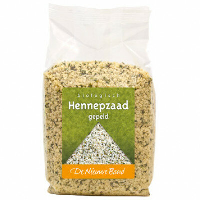 Hennepzaad, gepeld, 250gr, De Nieuwe Band