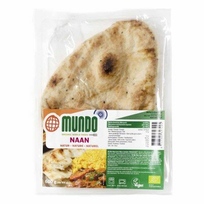 Naanbrood, naturel, 240gr, Omundo