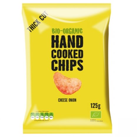 Handcooked chips, cheese onion, 125gr, Trafo