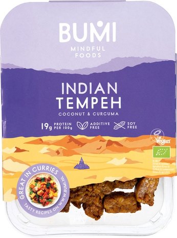 Lupine Tempeh Indiaas, 175 gram, Bumi