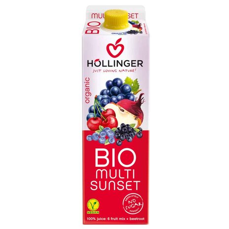 Multi vruchtensap, rood, 1ltr-pak, Hollinger