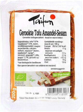 Tofu, amandel-sesam, 200gr, Taifun