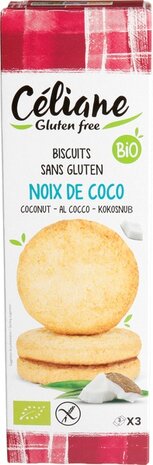 Glutenvrije zandkoekjes, kokos, 150gr, Celiane