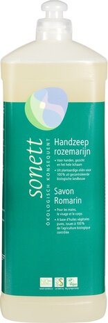 Handzeep, rozemarijn, navul, 1ltr, Sonett