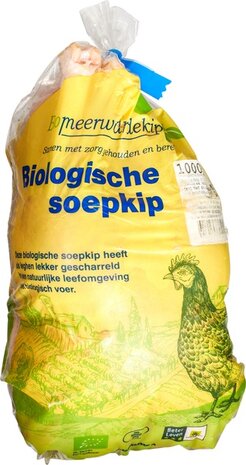 Kip-soepkip, diepgevroren, ongeveer 1kg, Biomeerwaarde