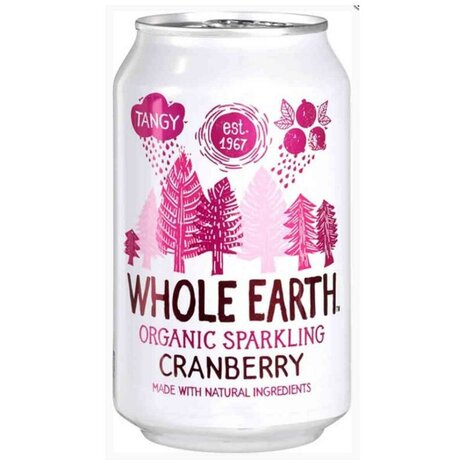 Frisdrank, cranberry, 330cl, Whole Earth