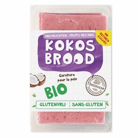 Kokosbrood bosvruchten, 220gr, Theunisse