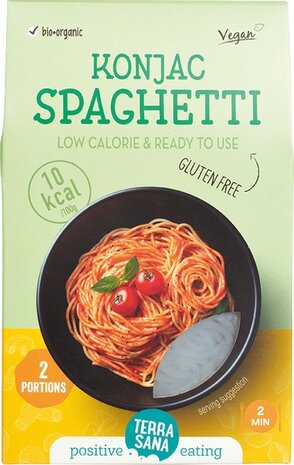 Konjac spaghetti, vegan-glutenvrij, 250gr, Terrasana