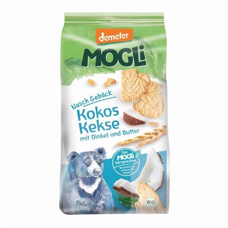 Kokos boterkoekjes, spelt, 125gr, Mogli