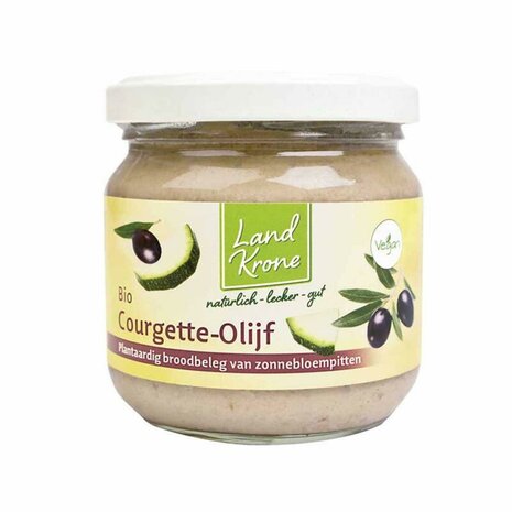 Vegan courgette-olijf spread, 180gr, Landkrone