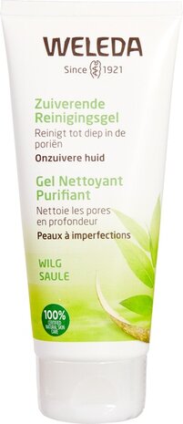 Zuiverende reinigingsgel, wilgen - onzuivere huid, 100ml, Weleda