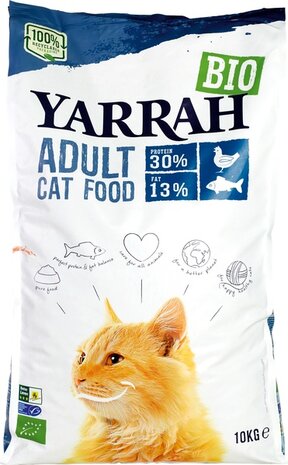 Kattenbrokken, kip- vis, 10kg, Yarrah