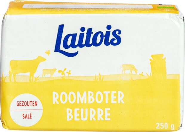 Roomboter, gezouten, 250gr, Laitois