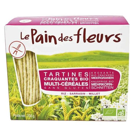 Crackers, meergranen, 150gr, le Pain des Fleurs