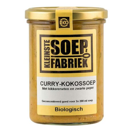 Curry-kokossoep, 400ml, KleinsteSoepFabriek