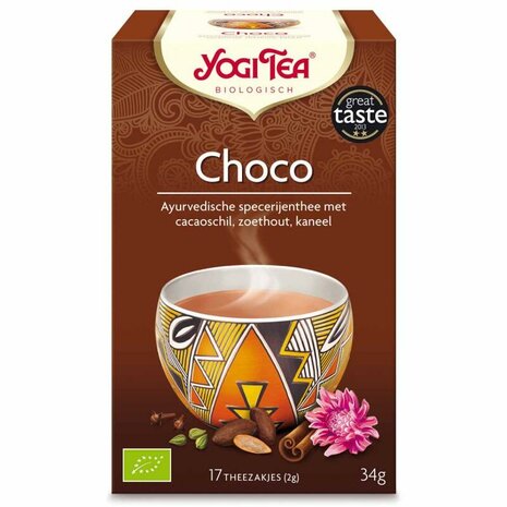 Yogi thee, choco, 17x1kop, Yogi Tea