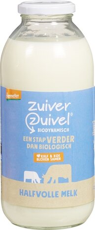 Halfvolle melk, 1ltr-fles, Zuiver Zuivel