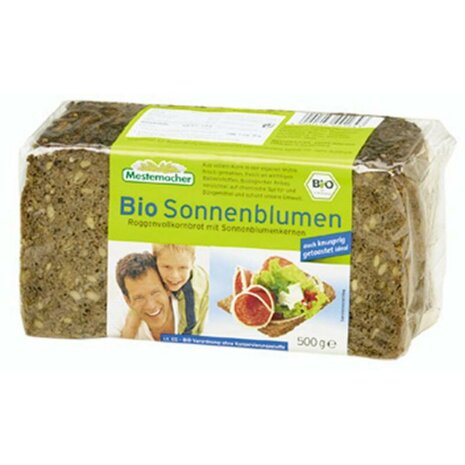 Roggebrood, zonnebloempitten, 500gr, Mestemacher