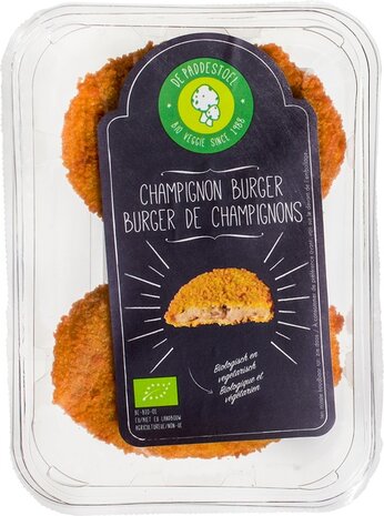 Champignonburger, 160gr, Paddestoel