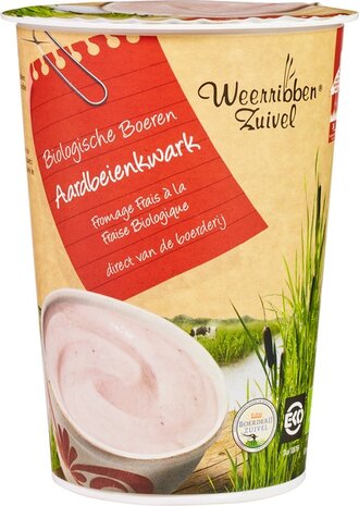 Aardbeienkwark, 500ml, Weerribben