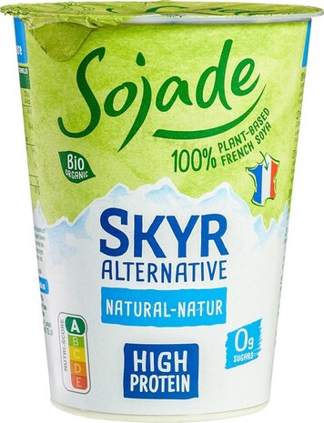 Plantaardige variatie op skyr naturel, 400gr, Sojade