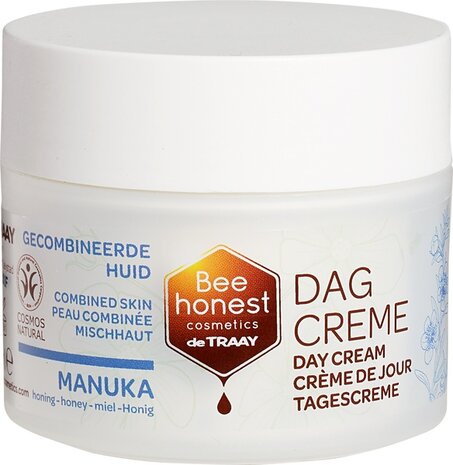 Dagcreme manuka - gecombineerde huid, 50ml, Bee Honest cosmetics