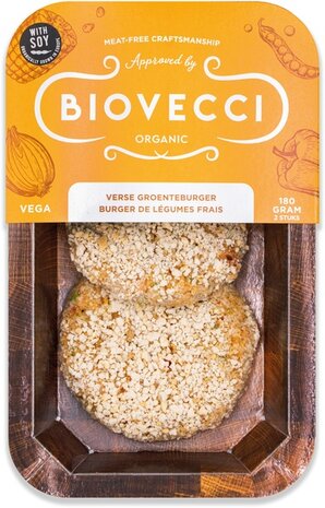 Verse groenteburger, 180gr, Biovecci