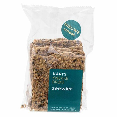 Groentecracker zeewier, 200gr, Kari&#039;s crackers