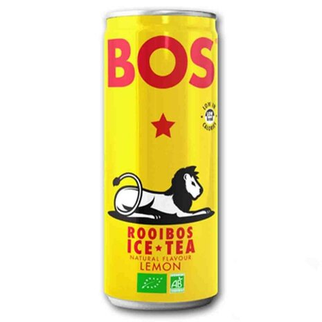 Icetea lemon, blikje 250ml, Bos