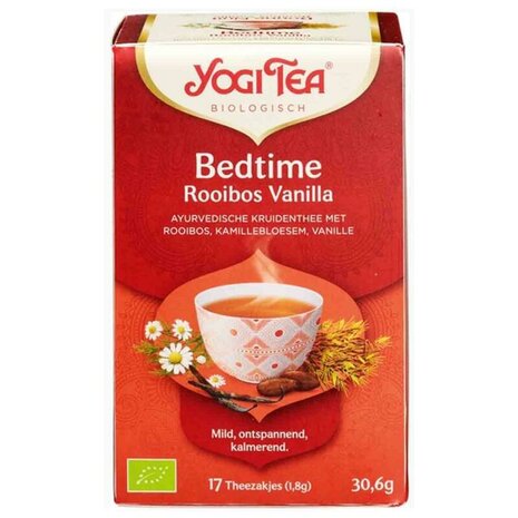 Bedtime, rooibos-vanilla, 17x1kop, Yogi thee