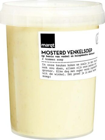 Verse mosterd-venkelsoep, 500ml, Marqt