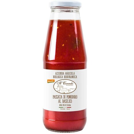 Passata, basilicum, 690gr, Il Cerreto