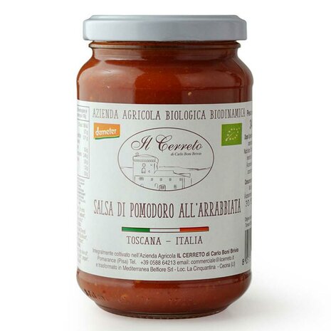 Tomatensaus, arrabbiata, 340gr, Il Cerreto