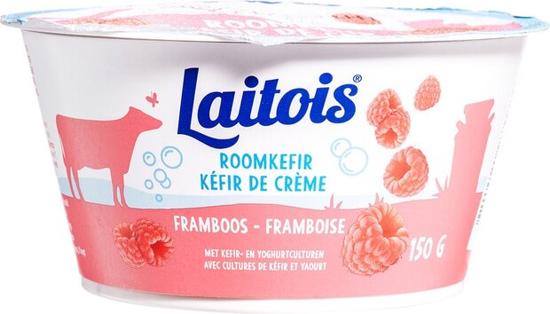 Roomkefir, frambozen, 150gr, Laitois