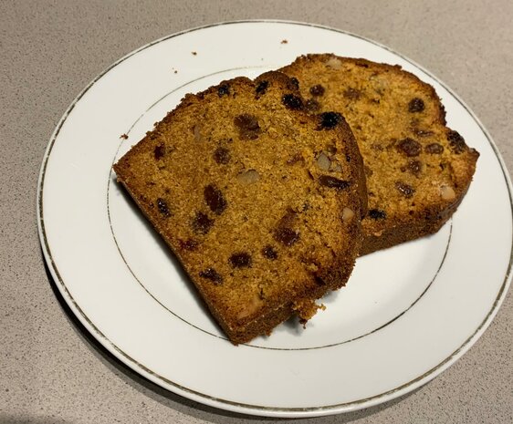 Pompoencake, per plak, Bosakkerbrood, niet biologisch gecertificeerd