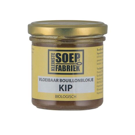 Vloeibaar bouillonblokje, kip, 150ml, KleinsteSoepFabriek