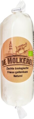 Zachte Friese geitenkaas, rolletje 120gr, De Molkerei