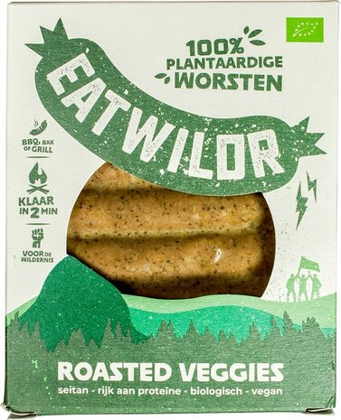 Roasted veggies, worsten, 200gr, EatWildr