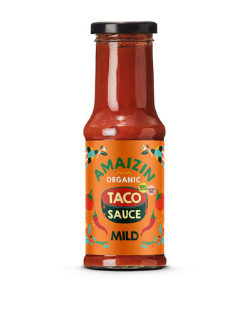 Taco saus, mild, 220gr, amaizin