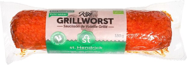 Verse Kipgrillworst, van haantjes, 180gr, St. Hendrick