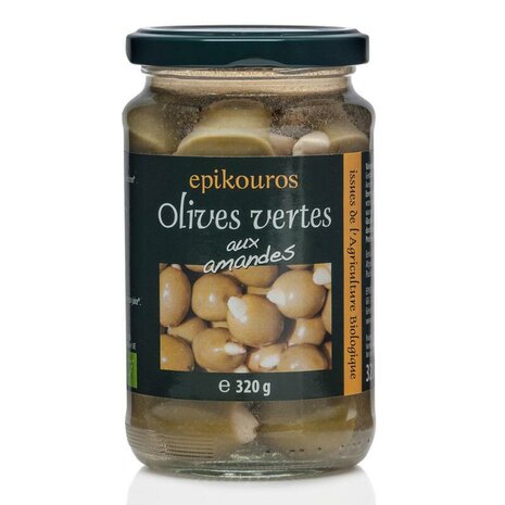 Olijven, met amandel, 170gr, Epikouros