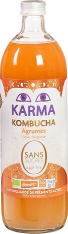 Kombucha, citrus, suikervrij, 750ml, Karma