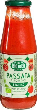 Passata basilico, 680gr, La Bio Idea