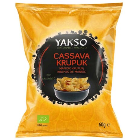 Krupuk, cassave, vegan, 60gr, Yakso