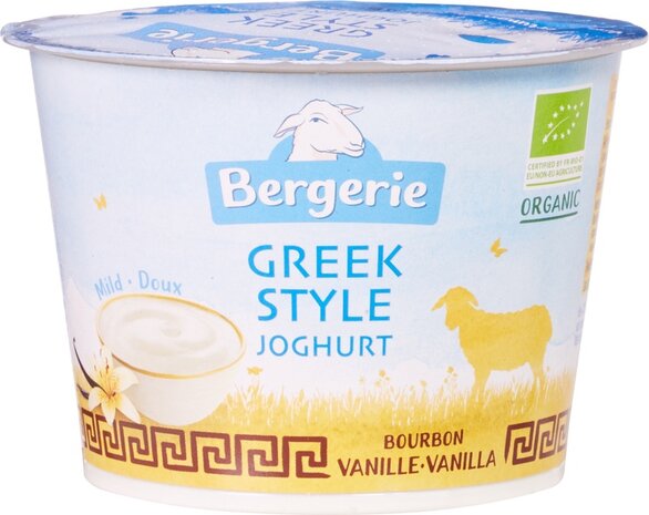 Schapenyoghurt, Griekse stijl, vanille, 250gr, Bergerie