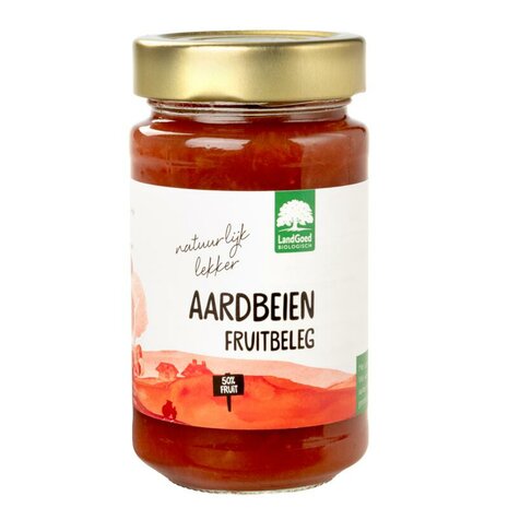 Aardbeien fruitbeleg, 250gr, Landgoed