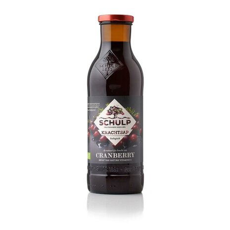 Krachtsap, cranberry, 750ml, Schulp