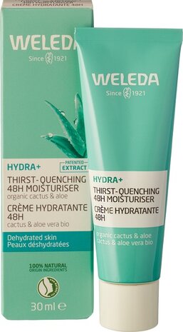 Hydraterende gezichtscr&egrave;me 48u, 30ml, Weleda